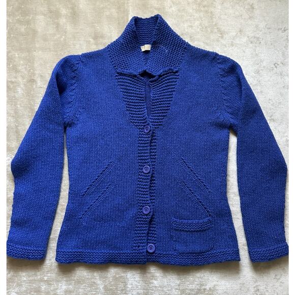 ALPHA MASSIMO REBECCHI Wool Cardigan Sweater Jacket 46 Us M Blue Italy Blazer - Picture 11 of 16